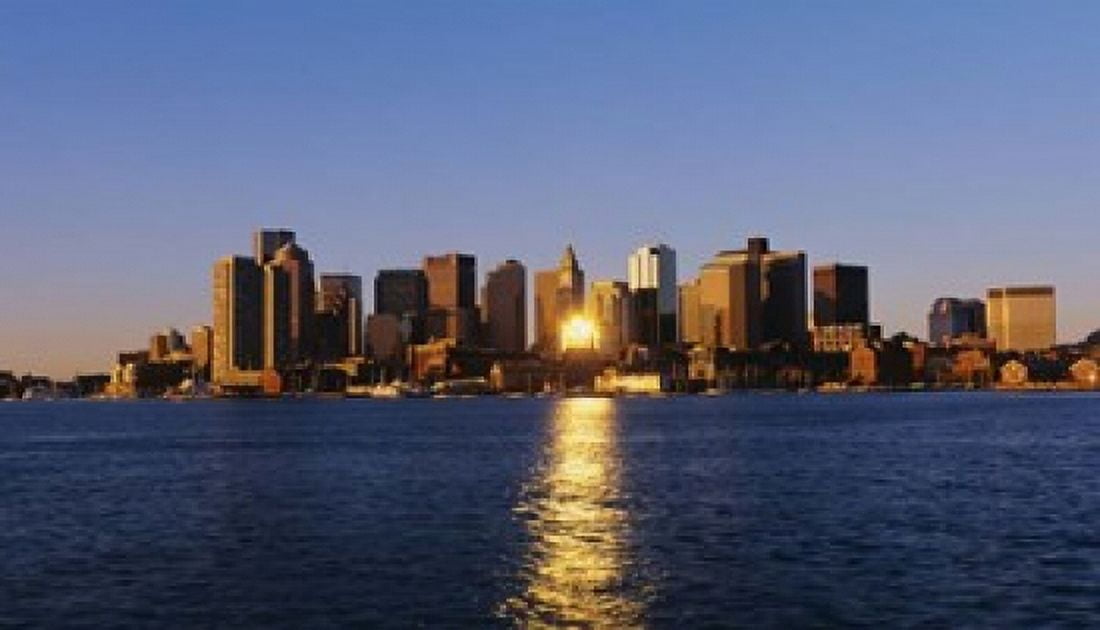 Inner Harbor Boston MA Canvas Art - Panoramic Images (21 x 12)