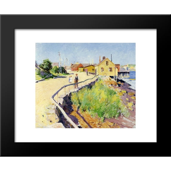 Inner Harbour, Gloucester 20x24 Framed Art Print by Metcalf, Willard