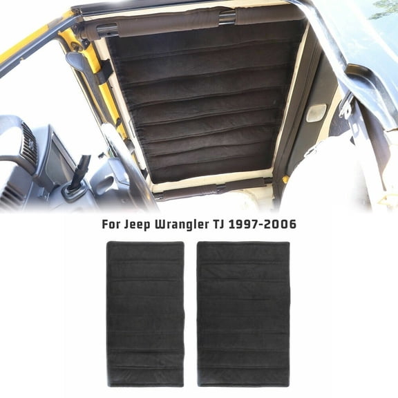 Inner Hardtop Insulation Cotton Sound Deadener for Jeep Wrangler TJ Accessories