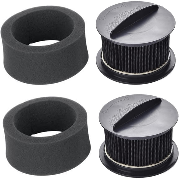 Inner & Outer Circular Filter Set for Bissell 1240, 12401, 1240R, 12406, 1240U, 1240V, 1240W PowerForce Helix Bagless Upright Vacuum2Pack