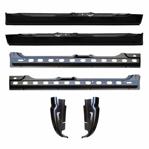 Inner & Outer Rocker Panel & Cab Corner Kit. Fits 02-08 Dodge Ram 1500 Pickup Truck Quad Cab, 03-09 Dodge Ram 2500 Pickup Truck Quad Cab, 03-09 Dodge Ram 3500 Pickup Truck Quad Cab