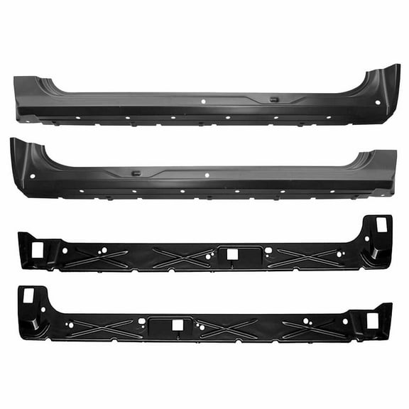Inner & Outer Rocker Panel Kit. Fits 07-13 Chevrolet Pickup Silverado Extended Cab, 07-13 GMC Pickup Sierra Extended Cab