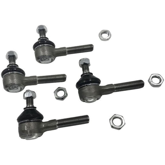 Inner and Outer Tie Rod End Kit - Right-Hand Thread, Straight - 4 Piece - Compatible with 1968 - 1978 Volkswagen Beetle With Right-Hand Thread, Straight Tie Rod Ends (From Chassis 118/158 257 240)