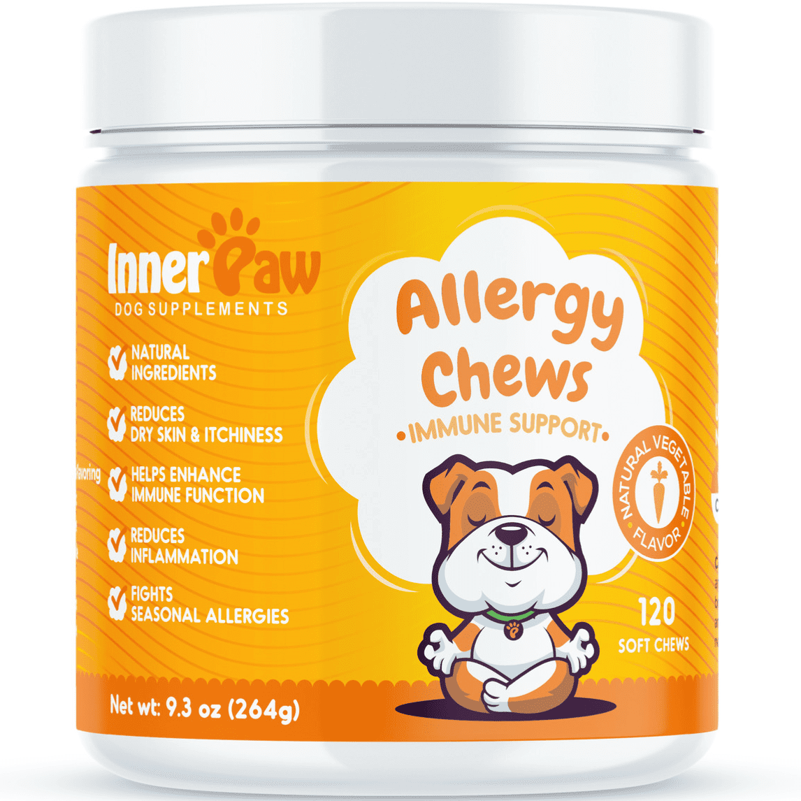 Inner Paw Allergy Chews for Dogs - Immune Support to Fight Allergies ...