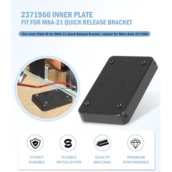 Inner Plate for MKA-21 Quick Release Bracket Aluminum Stainless Steel 1 Pack