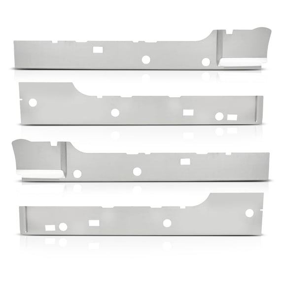 CROSSDESIGN Inner Rocker Panel Pair Left Right Side Fit for Ford F150 Extended Cab 4 Door 2004-2008 Gray