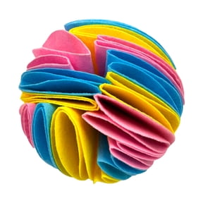 Dog Sniffing Ball Puzzle Toys, Increase IQ Slow Dispensing Feeder, Foldable Dog Nose Sniff Toy, Pet Training Games Intelligence Toy(L,One Size)