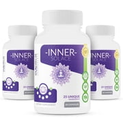 Inner Solace - Anxiety Relief Supplement   3 Pack - Comprehensive Formula for Anxiety Relief & Stress Management in Men & Women   60 Capsules - Made in USA   Money Back Guarantee.