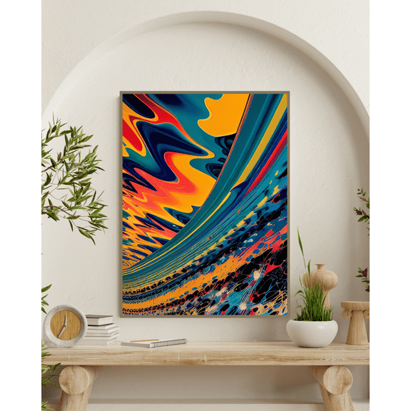 Inner Turmoil - Abstract Expressionism Canvas Wall Art