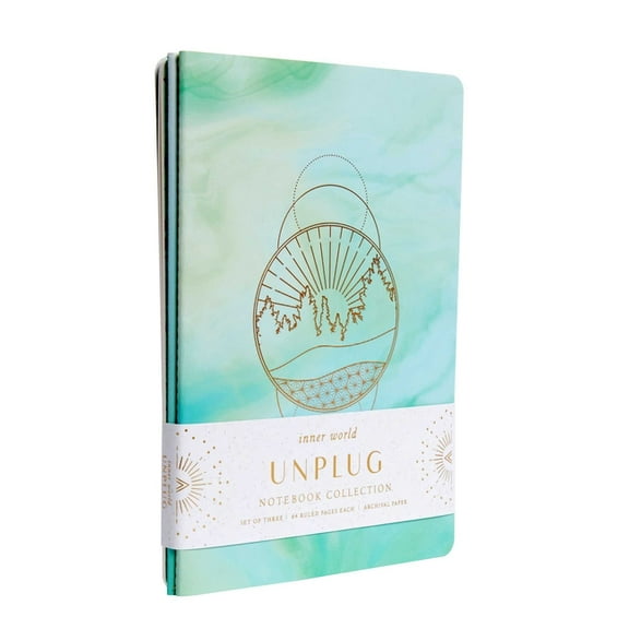 Inner World Unplug Sewn Notebook Collection (Set of 3), (Paperback)