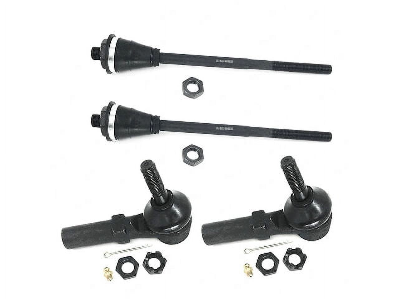 Inner and Outer Tie Rod End Kit 4 Piece Compatible with 2001 2006