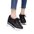 thumbnail image 1 of Inner heightening women's shoes summer fashion lace breathable mesh platform shoes lightweight comfortable casual, 1 of 4