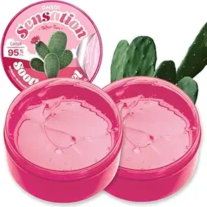 Innerest 2PK ONSOI Cactus Sensation Soothing Gel for Sunburn Relief Hydrating Sunburnt after Sun Gel