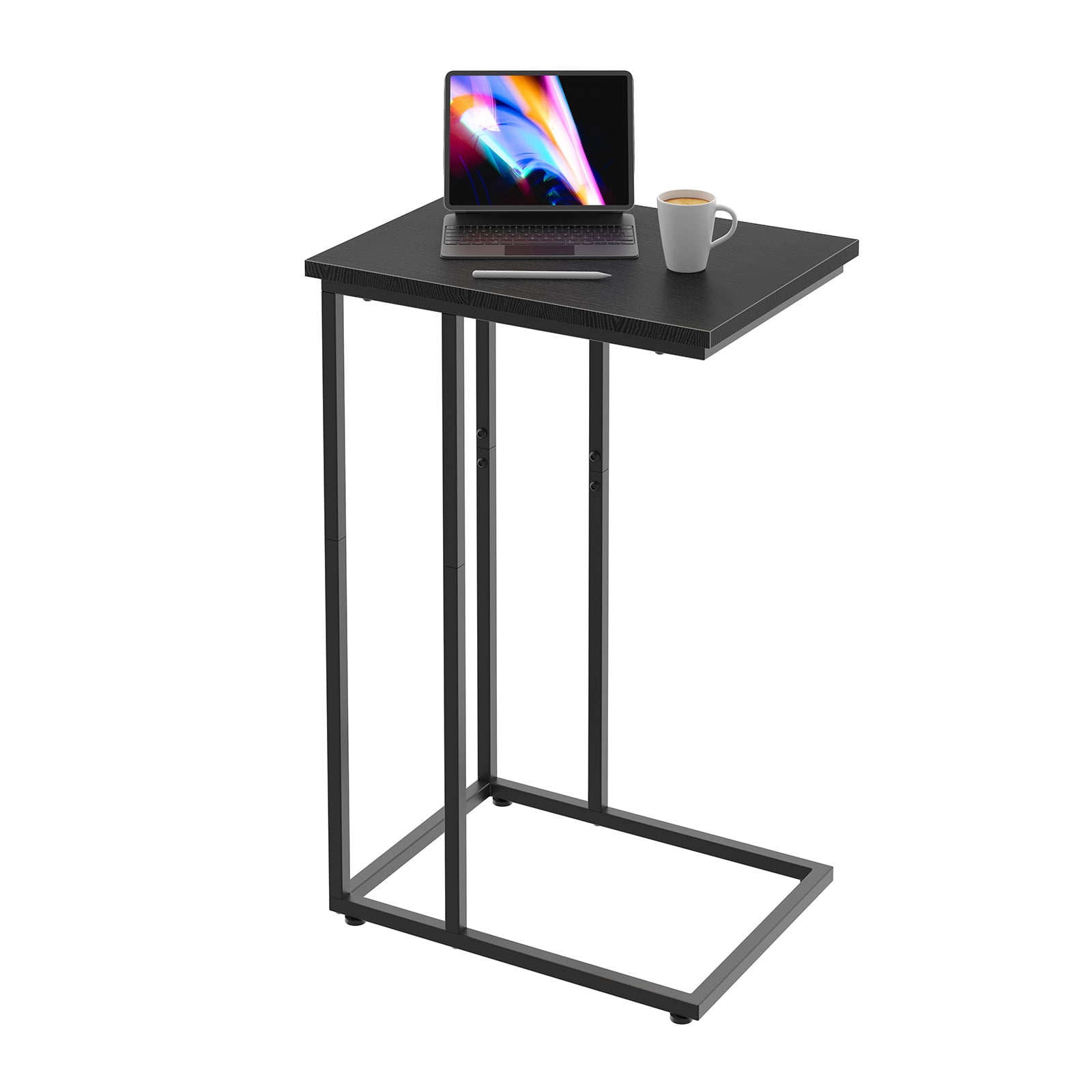 Innerjoin C Shaped End Table, C Side Table for Sofa, Couch and Bed, Tv