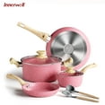 thumbnail image 1 of Innerwell Non Stick Granite Induction Cookware Set, 8 Pcs, Stay Cool Bakelite Handles, 1 of 7