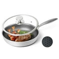 thumbnail image 1 of Innerwell 9.5” Nonstick Stainless Frying Pan with Ergonomic handle for Gas Electric Induction Ceramic Stoves and Oven, 1 of 8
