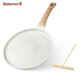 thumbnail image 1 of Innerwell 9.5inch Nonstick Crepe Pan Honeycomb Coating Flat Skillet Tawa Dosa Tortilla Pan with All Stove Tops Available, 1 of 6
