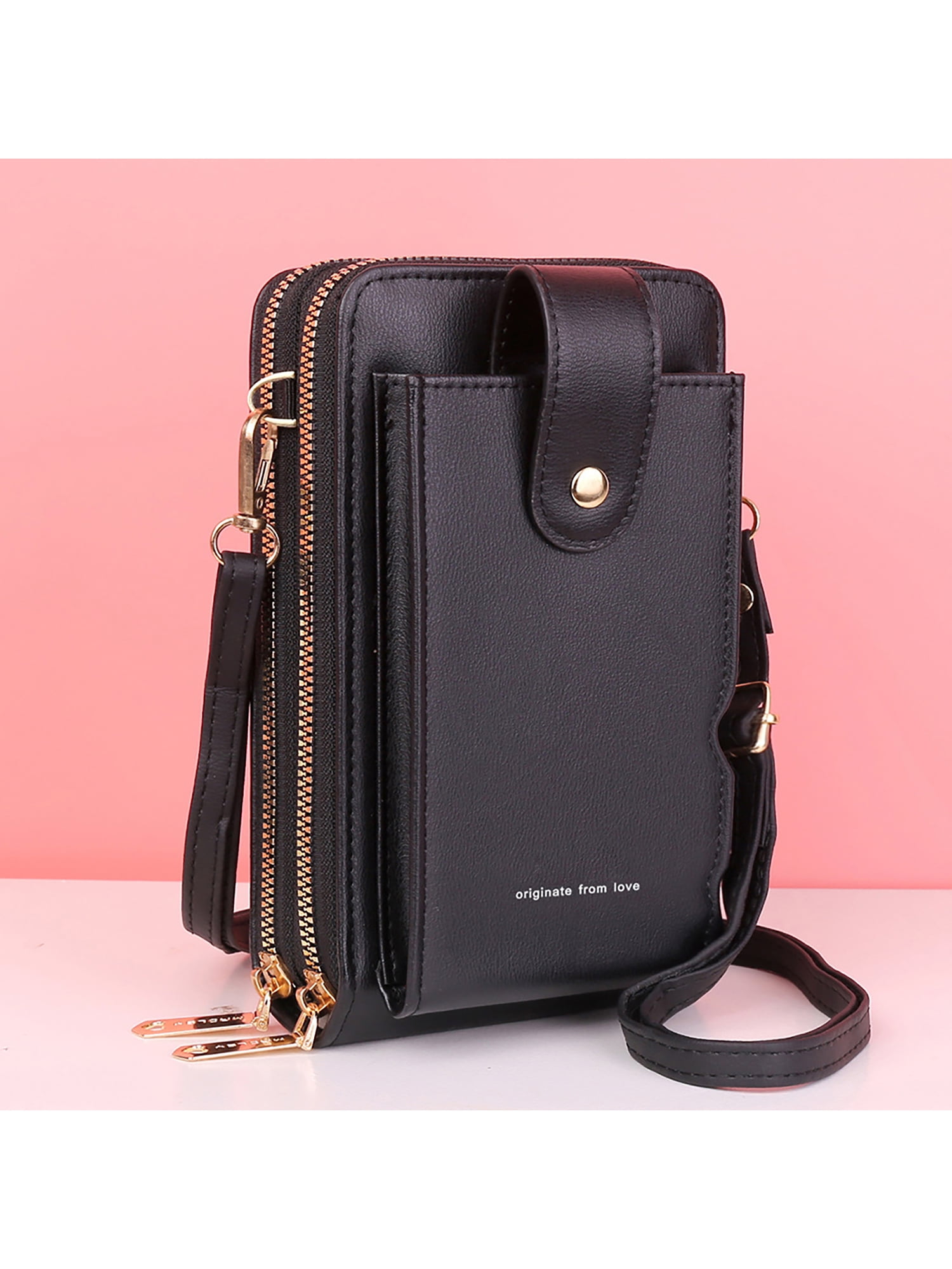 Black Basketweave Phone Purse Wallet – Yoder Leather Company