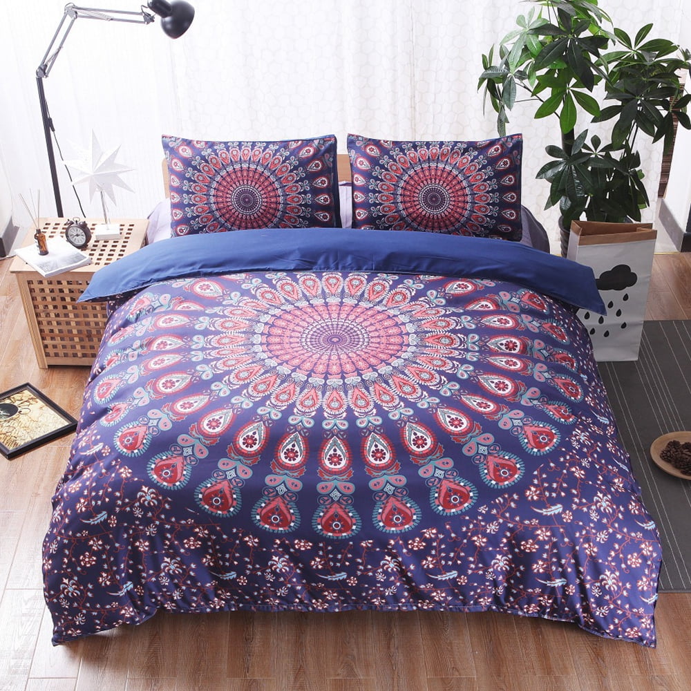 Innerwin Lightweight 3pcs Bedding Set Zipper Bedspread Quilt Duvet