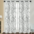thumbnail image 1 of Innerwin Thermal Insulated Blackout Window Drapes Grommet Room Darkening Curtain Floral Printed Window Treatments for Bedroom Living Room Style 8 W:52"x H:54", 1 of 2