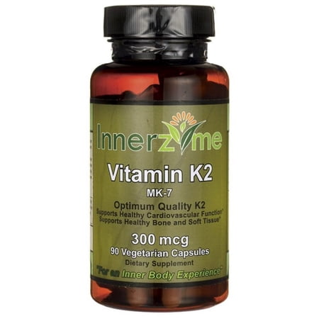 Innerzyme Vitamin K2 Mk-7 300 mcg 90 Veg Caps