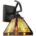thumbnail image 1 of Innes Mission-Style 1-Light Blackish Bronze Finish Wall Sconce 6" Shade$$Tools & Hardware Other, 1 of 8
