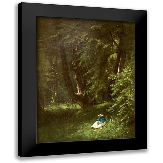 Inness, George 19x24 Black Modern Framed Museum Art Print Titled - The Wood Chopper
