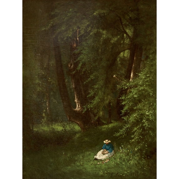Inness In the Woods Extra Large XL Wall Art Poster Print