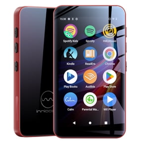 Innioasis 160GB MP3 Player with Bluetooth and WiFi, MP3 Player with Spotify, Spotify Kids, Parental Manager App, 4" MP4 Music Player for Kids (Black Red)