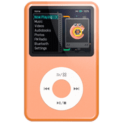 Innioasis 64GB Mp3 Player with Bluetooth, 2.4 Portable Mini HiFi Digital Music Player with FM Radio Audiobook Mp3 2026 Nice Gift Orange