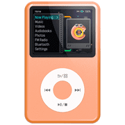 Innioasis Mp3 Player with Bluetooth, 2.4 128GB Portable Mini Digital Music Player with FM Radio Audiobook for Kids Orange
