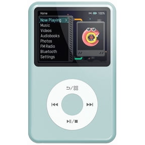Innioasis Mp3 Player with Bluetooth, 2.4" 128GB Portable Mini HiFi Sound Bluetooth Digital Music Player with FM Radio Audiobook and Speaker Built in for Kids (Teal)