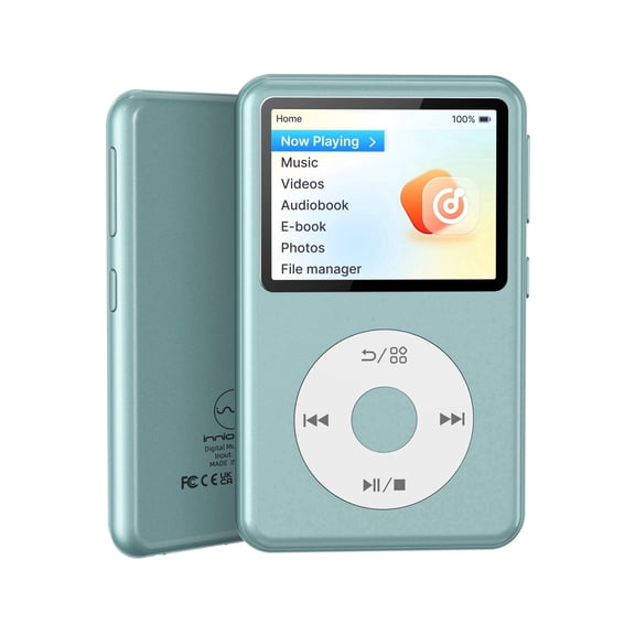 Innioasis Y2 8G Mp3 Player with Bluetooth, Lossless DSD DAC FLAC Support, M3U Playlist Import/Export, Nostalgia Design (Teal)