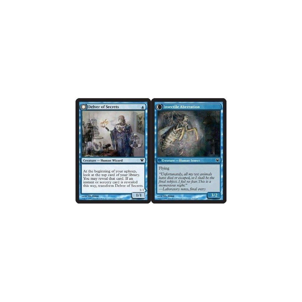 magic: the gathering - delver of secrets // insectile aberration - innistrad