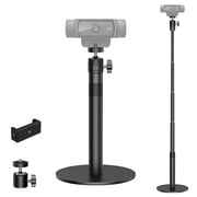 InnoGear 31" Webcam Stand with Phone Holder Telescopic Web Cam Mount Vlogging Stick for Logitech Webcam C920 C615 C920x C922 C930e C920S C960 BRIO 4K NexiGo N60 and Others