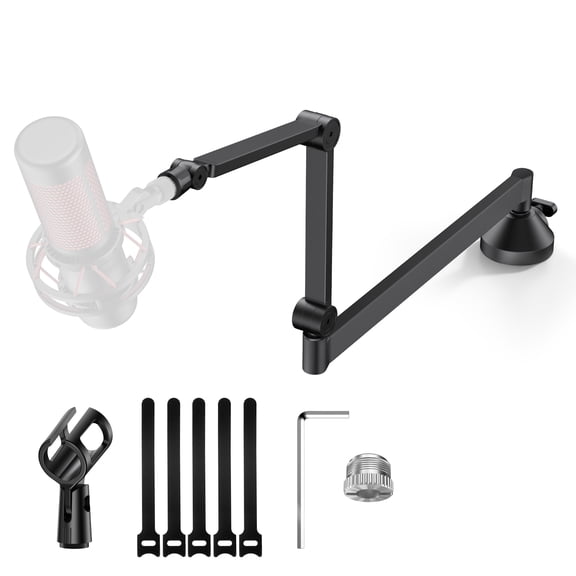 InnoGear 360 Rotatable Low Profile Mic Arm Foldable Microphone Arm Stand Desk Mic Boom Arm