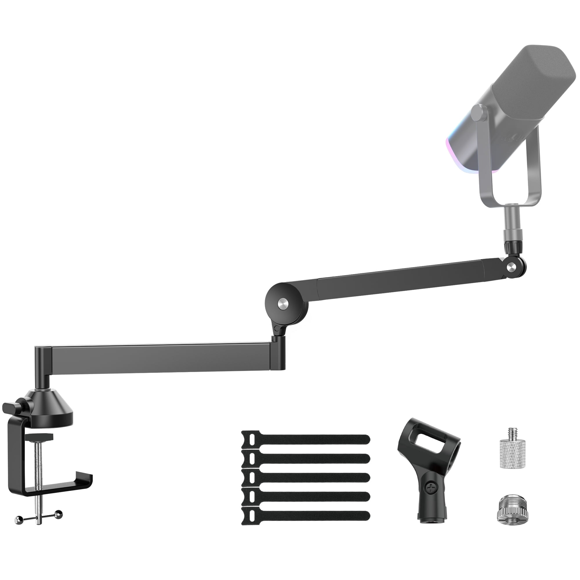 InnoGear Foldable Desk Low Profile Mic Arm 360° Rotatable Microphone Boom Arm Stand for Live Streaming, Gaming, Podcasting, Radio