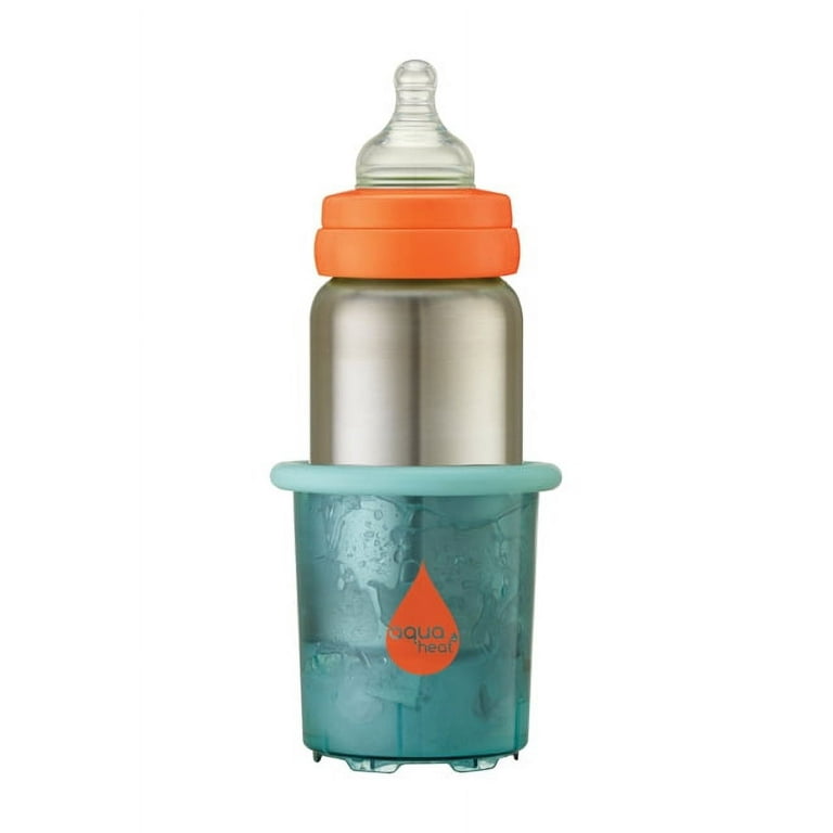Milk and Honey Baby Bottle with Baby Blue Thermostatic Warmer