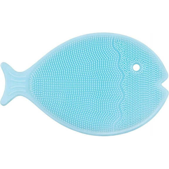Innobaby Bathin Smart Baby Bath Silicone Cradle Cap Brush, Essential for Dry Skin and Eczema - Aqua