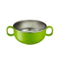 thumbnail image 1 of Innobaby Din Din Smart Stainless Steel 11 oz Feeding Bowl with Handles for Babies, Toddlers and Kids. BPA free, Green, 1 of 9