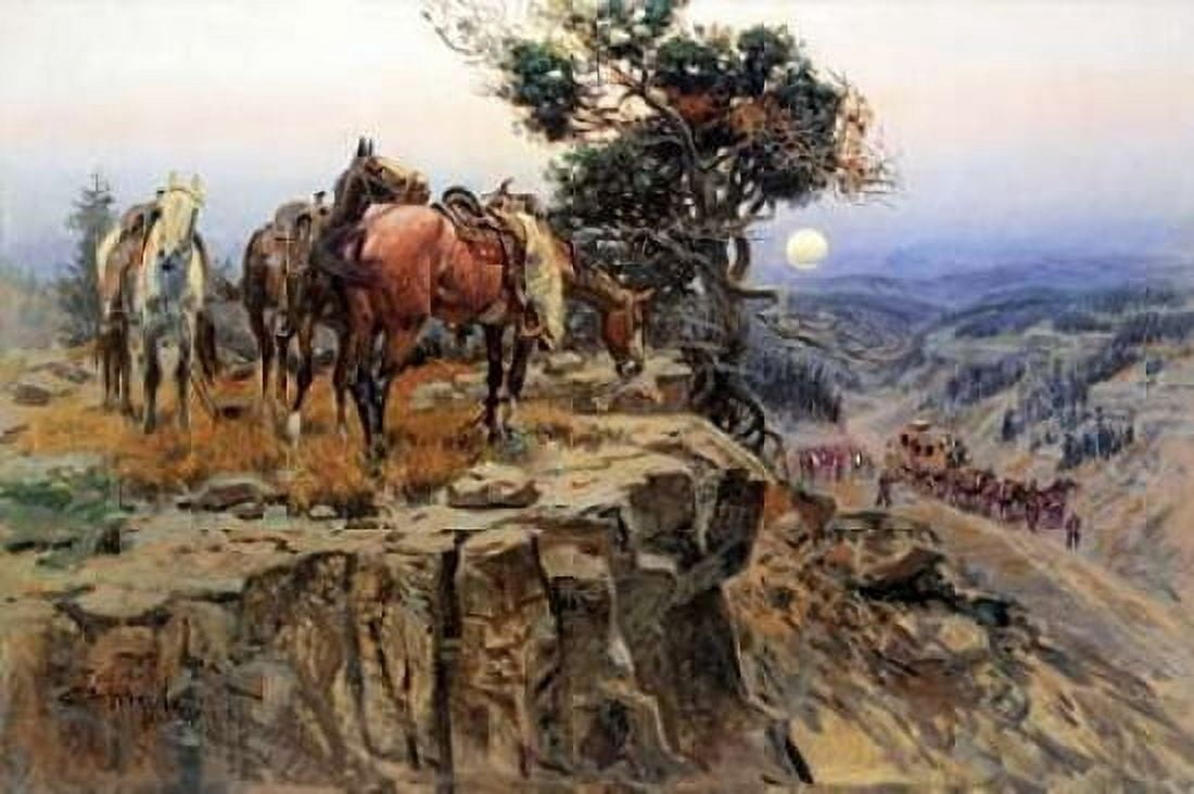 Innocent Allies Canvas Art - Charles M Russell (24 x 36)