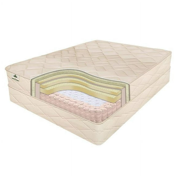 Innomax 2-64-EL-6 12 in. Elite Natural Latex & Pocketed Coil Mattress, King Size