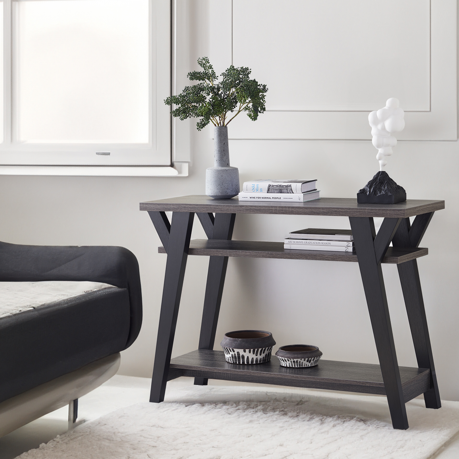 Innomoon Console Table W/Drawers,42 inch Modern Entryway Table with