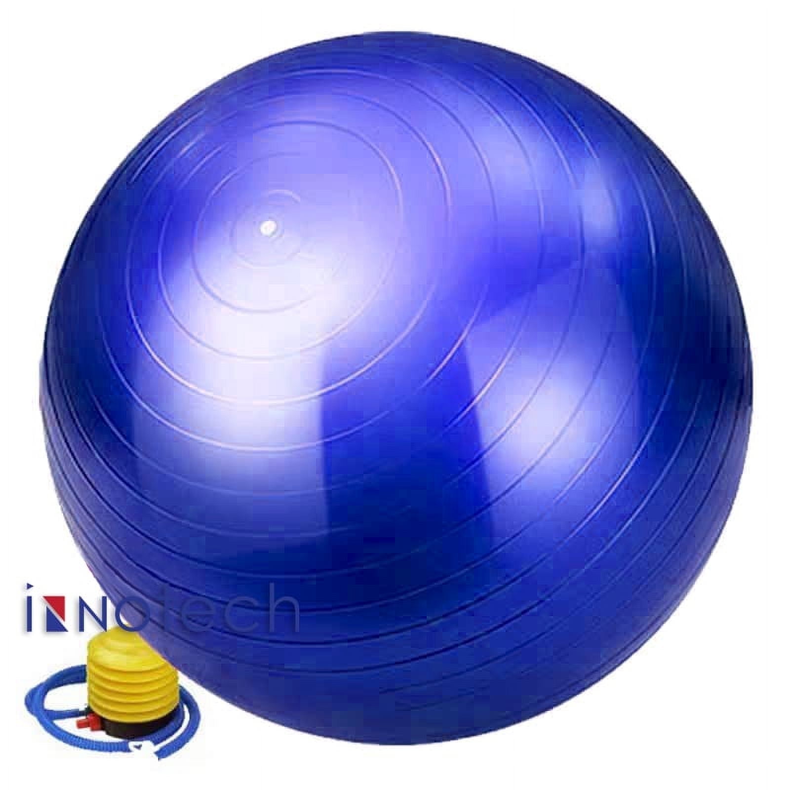 Innotech Extra Thick Yoga Ball Exercise Ball 5 Sizes Gym Ball Heavy Duty Ball Chair for Balance Stability Pregnancy Quick Pump Included. Walmart