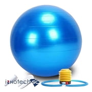 Innotech Extra Thick Yoga Ball Exercise Ball, 5 Sizes Gym Ball, Heavy Duty Ball Chair for Balance, Stability, Pregnancy, Quick Pump Included.