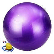 Innotech Extra Thick Yoga Ball Exercise Ball, 5 Sizes Gym Ball, Heavy Duty Ball Chair for Balance, Stability, Pregnancy, Quick Pump Included.
