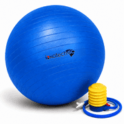 Innotech Extra Thick Yoga Ball Exercise Ball, 5 Sizes Gym Ball, Heavy Duty Ball Chair for Balance, Stability, Pregnancy, Quick Pump Included.