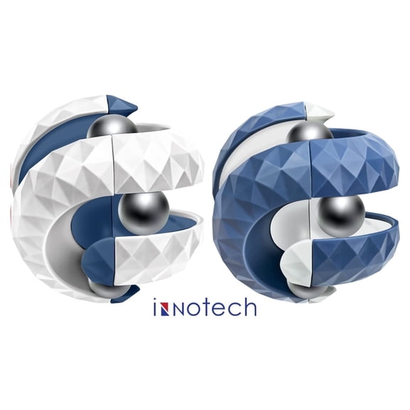 Innotech Orbit Ball Toy, Fidget Cubes Top Spinning Toy, as Stress Relief Gifts & Creative Decompression Toys, Puzzle Games for Kids Children Adults- 2 pack