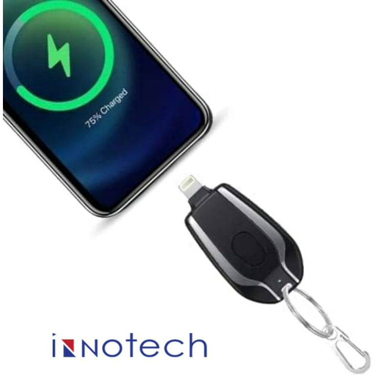 Innotech Power Fob Upgraded Version,Portable Mini Power Bank,Portable  Emergency, Keychain Phone Charger,Battery Pack,Power Pod for iPhone,Android.