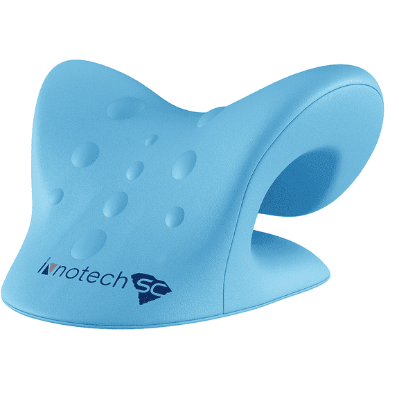 Innotech SC Neck and Shoulder Relaxer – Cervical Traction Device for TMJ Pain Relief, Neck Stretcher for Spine Alignment, Posture Correction, Shoulder & Upper Back Tension Relief- Blue